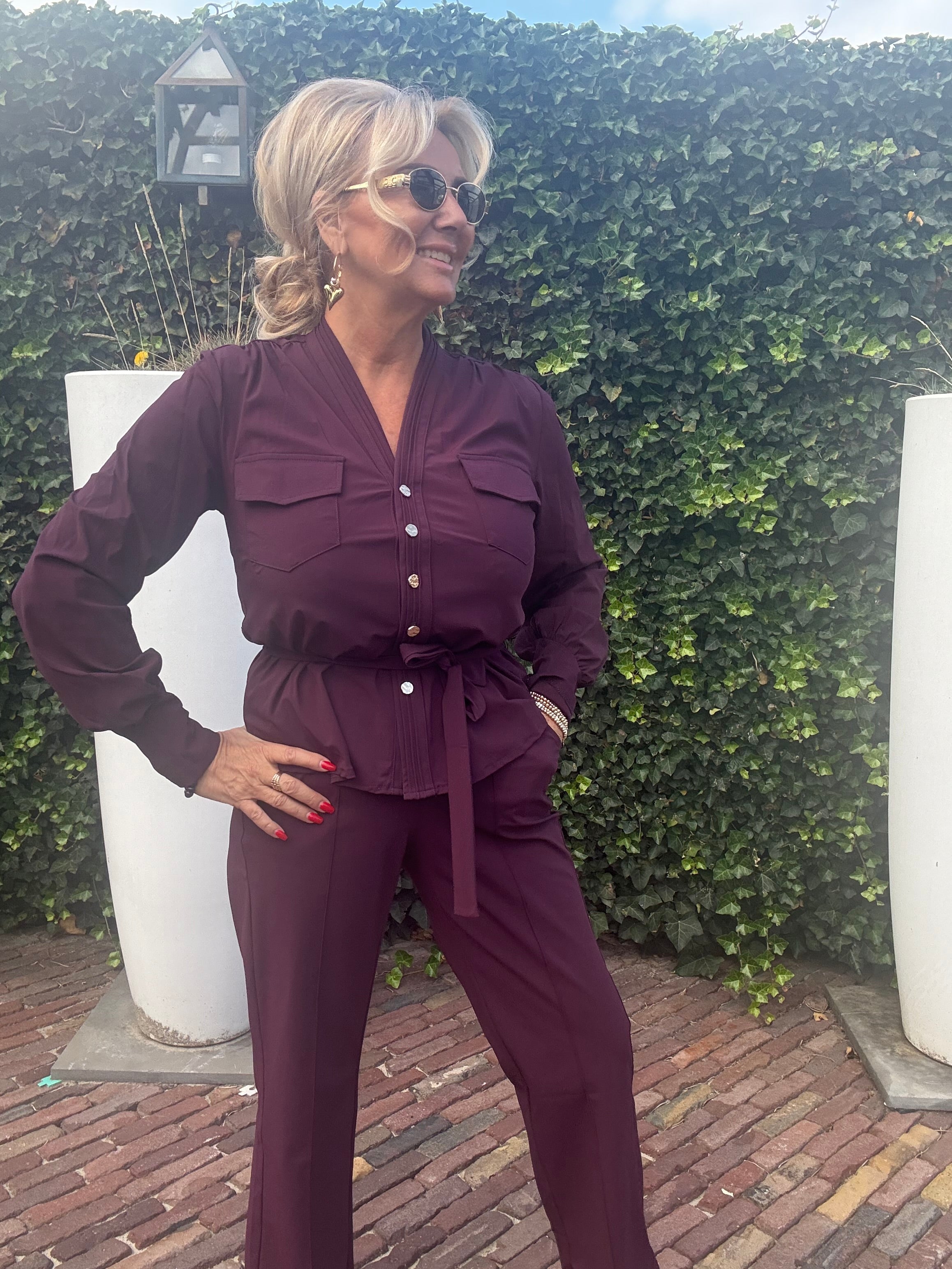 Triple Nine Blouse BLS5926 Deep Purple